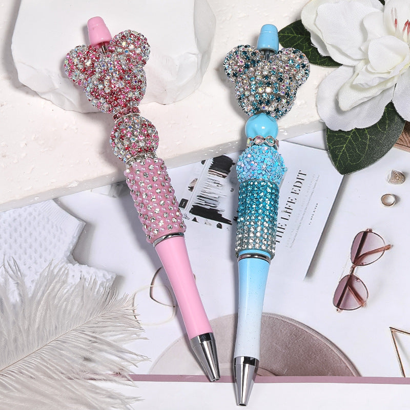 5 pcs Colorful Mickey Head Rhinestone Fancy beads