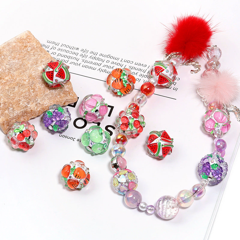 20 mm fruit fancy clay beads