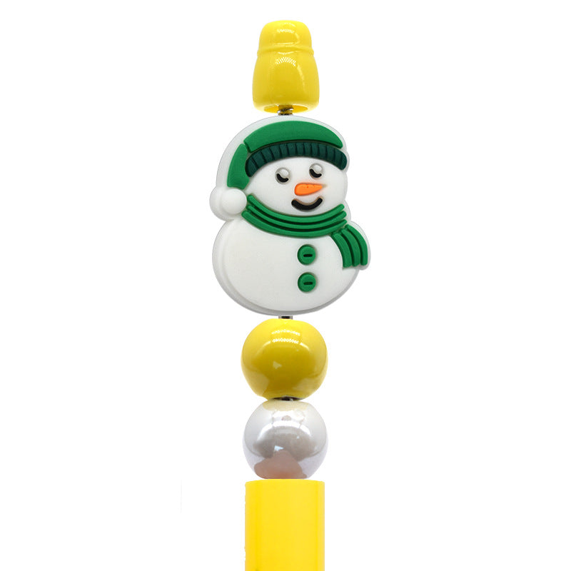 Christmas Beaded Pen Silicone Focal Beads
