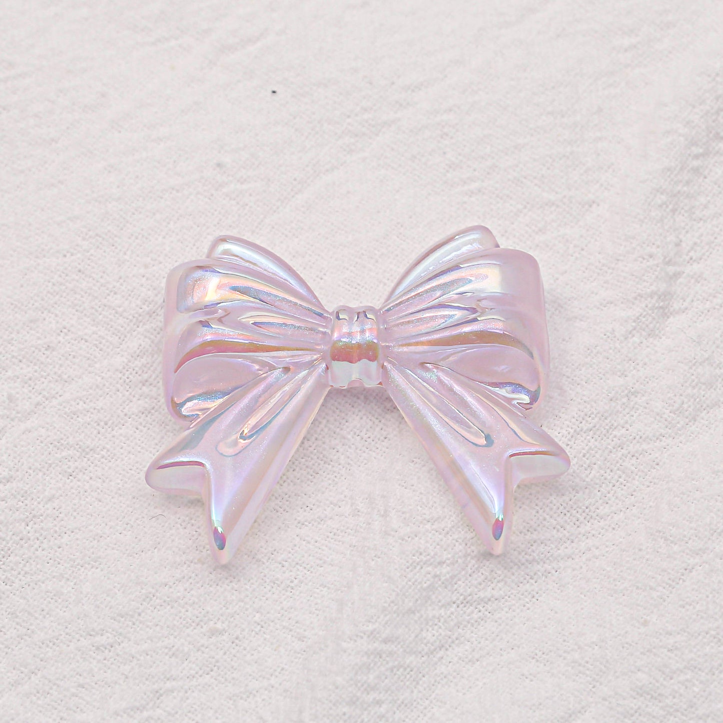 Dark Straight Hole through Hole Ribbon Bowknot Beads