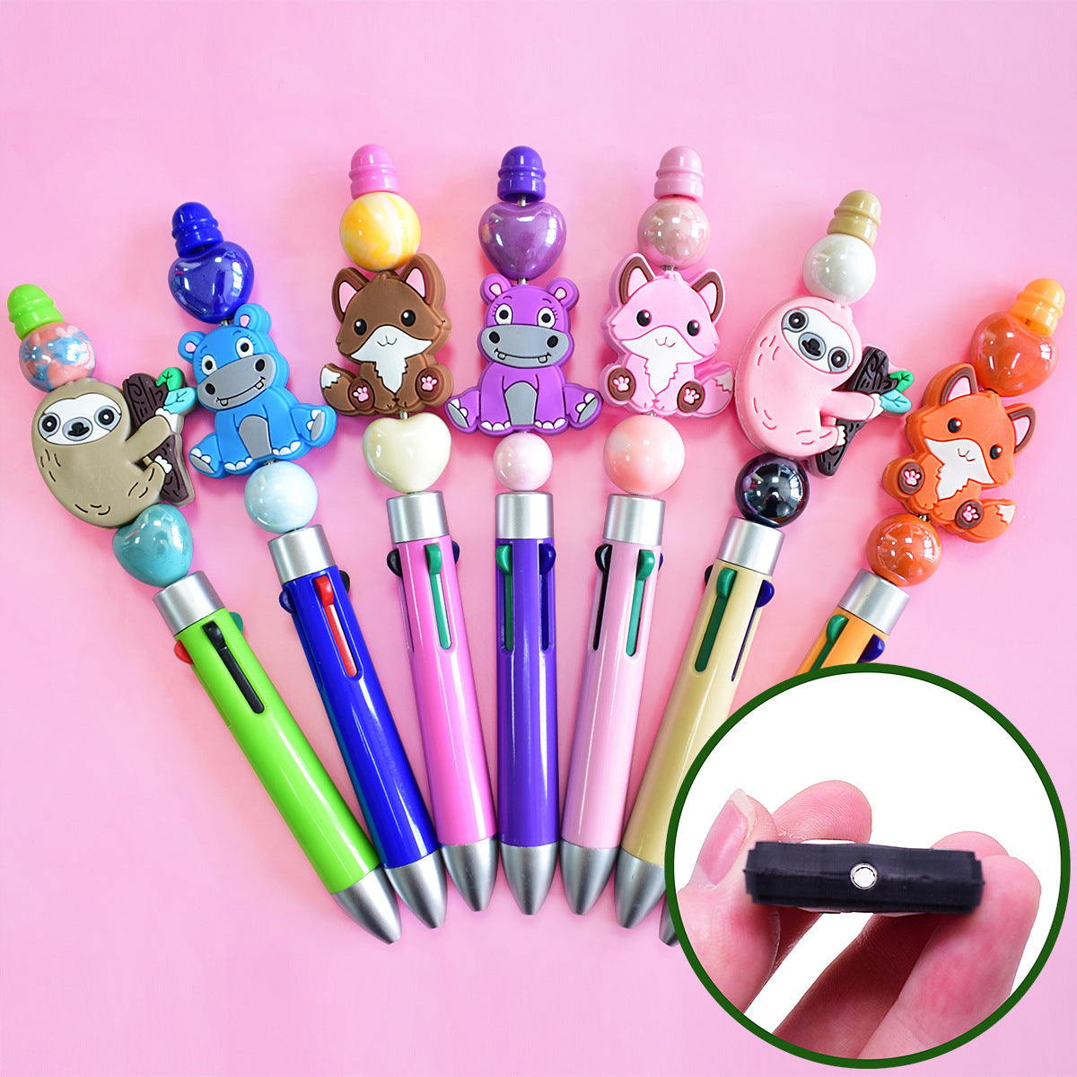 Cute Animal Series Silicone Focal Beads Silicone Focal Beads