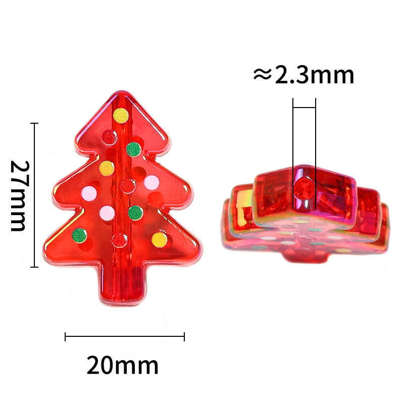 アクリル水玉模様のクリスマスツリー アクリルビーズ