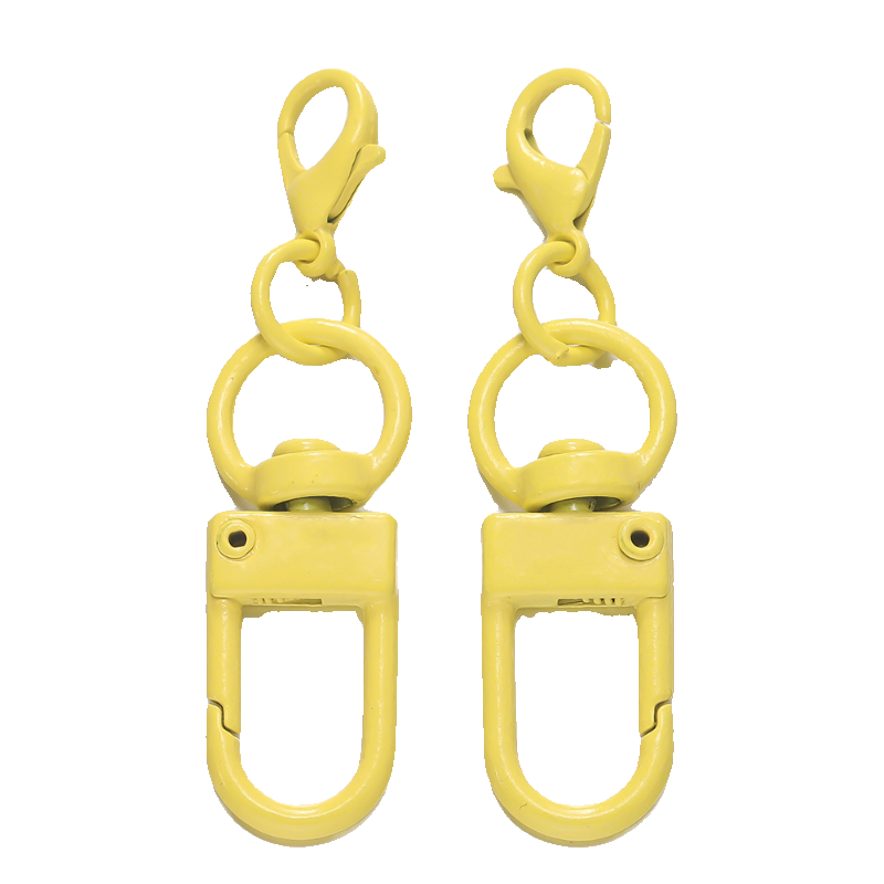 Color paint zinc alloy lobster buckle key ring iy bag key ring doll pendant metal accessories