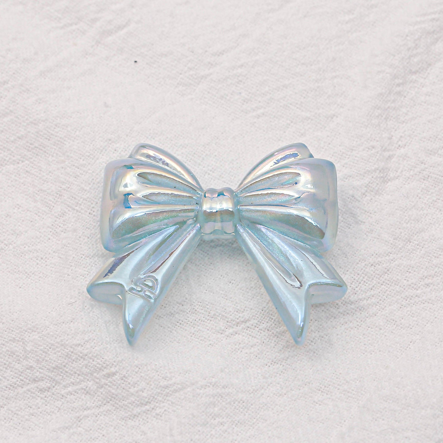 Dark Straight Hole through Hole Ribbon Bowknot Beads