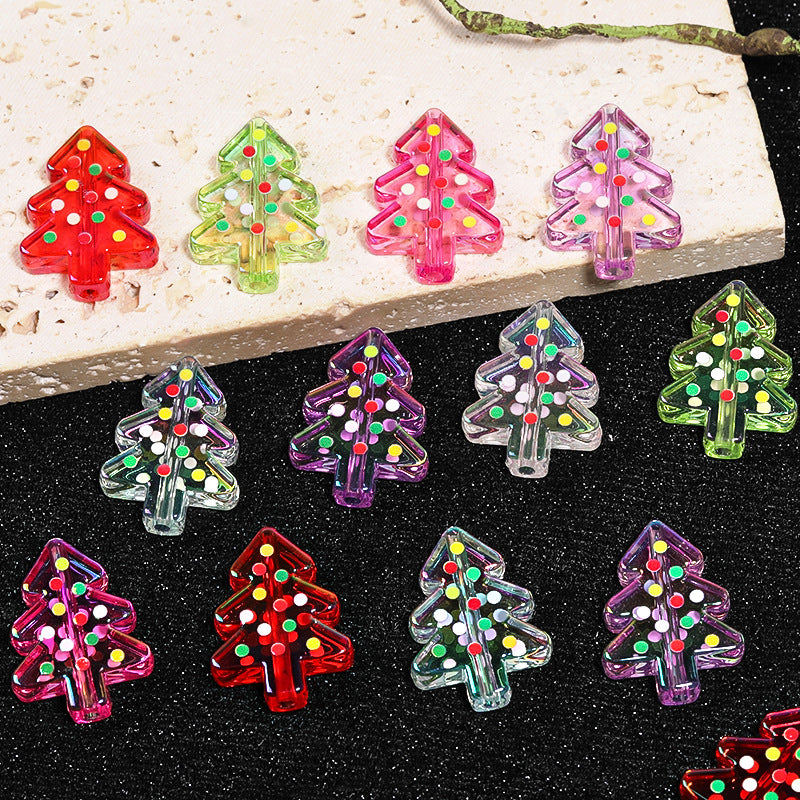 アクリル水玉模様のクリスマスツリー アクリルビーズ