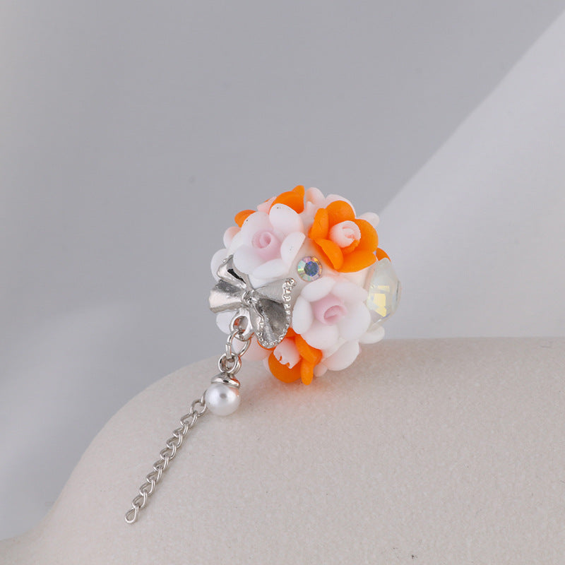 Flower Beads Luminous Gemstone Tassel Flower Soft Clay Beads