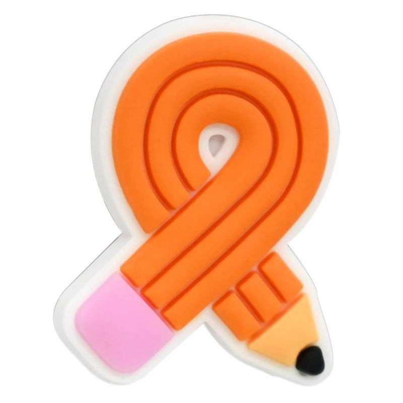 Back-to-School Student Stationery Series Silicone Focal Beads
