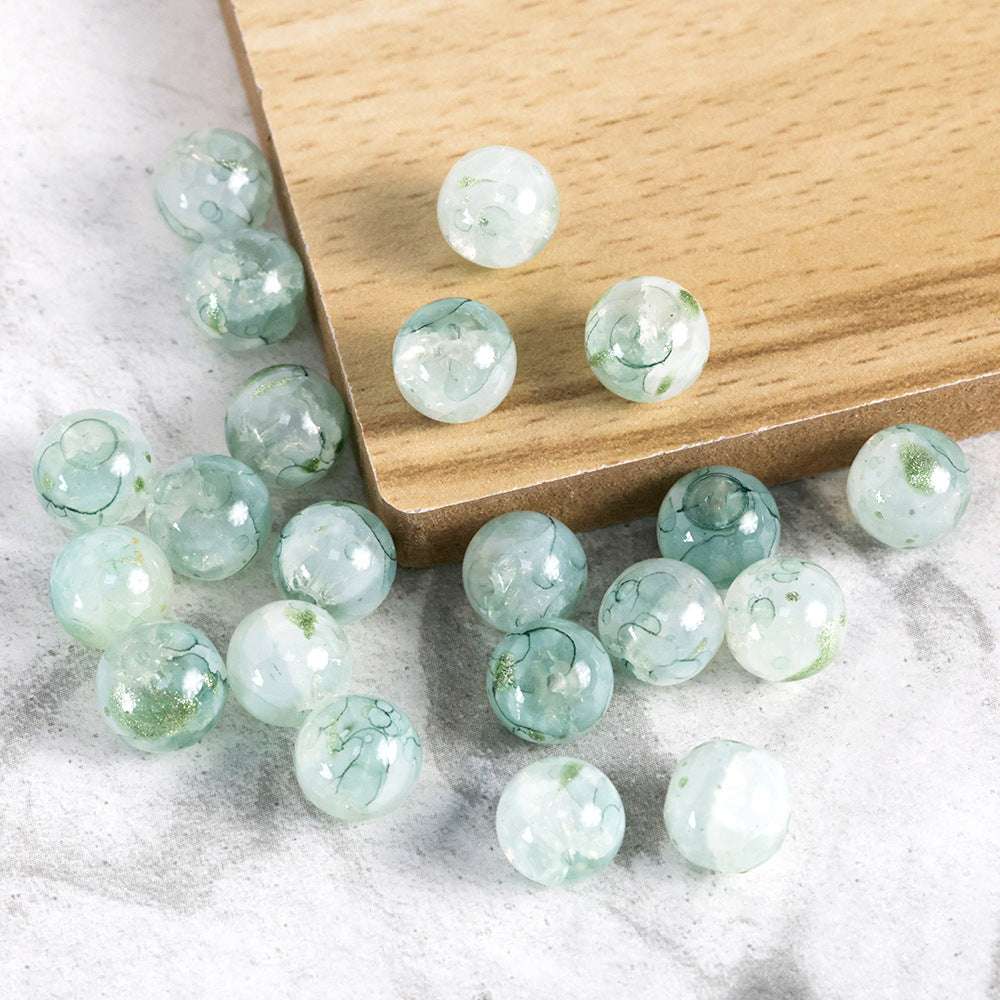 New Chinese Ancient Style Colored Glaze glass beadable beads