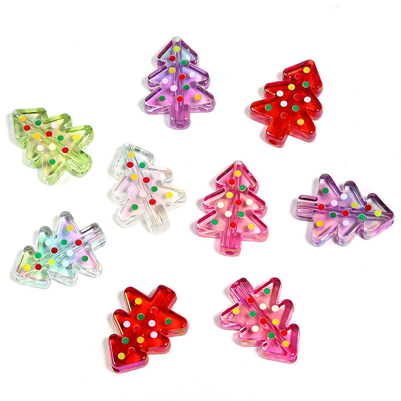 アクリル水玉模様のクリスマスツリー アクリルビーズ