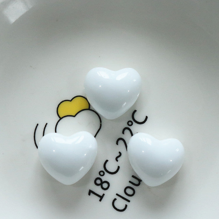 Bright chubby heart-shaped resin love peach heart DIY jewelry accessories girl hair accessories hairpin handmade materials