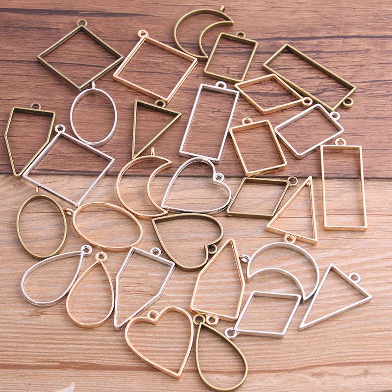 7 Colors DIY Alloy Jewelry Geometric Figure Epoxy Mold Frame