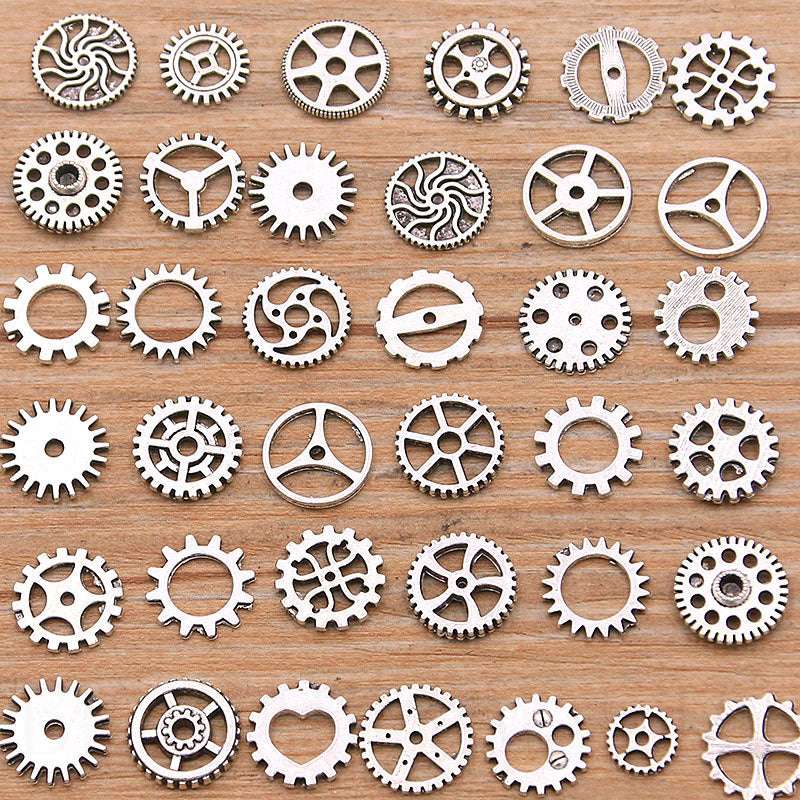 8-15mm Mini Steampunk 10 Colors Mechanical Gear Alloy DIY Jewelry Accessories