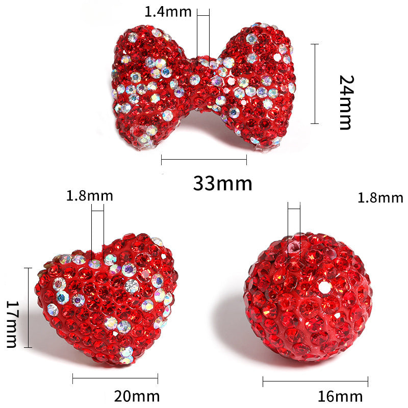Clay Gypsophila Drill Ball Colorful Rhinestone Beads