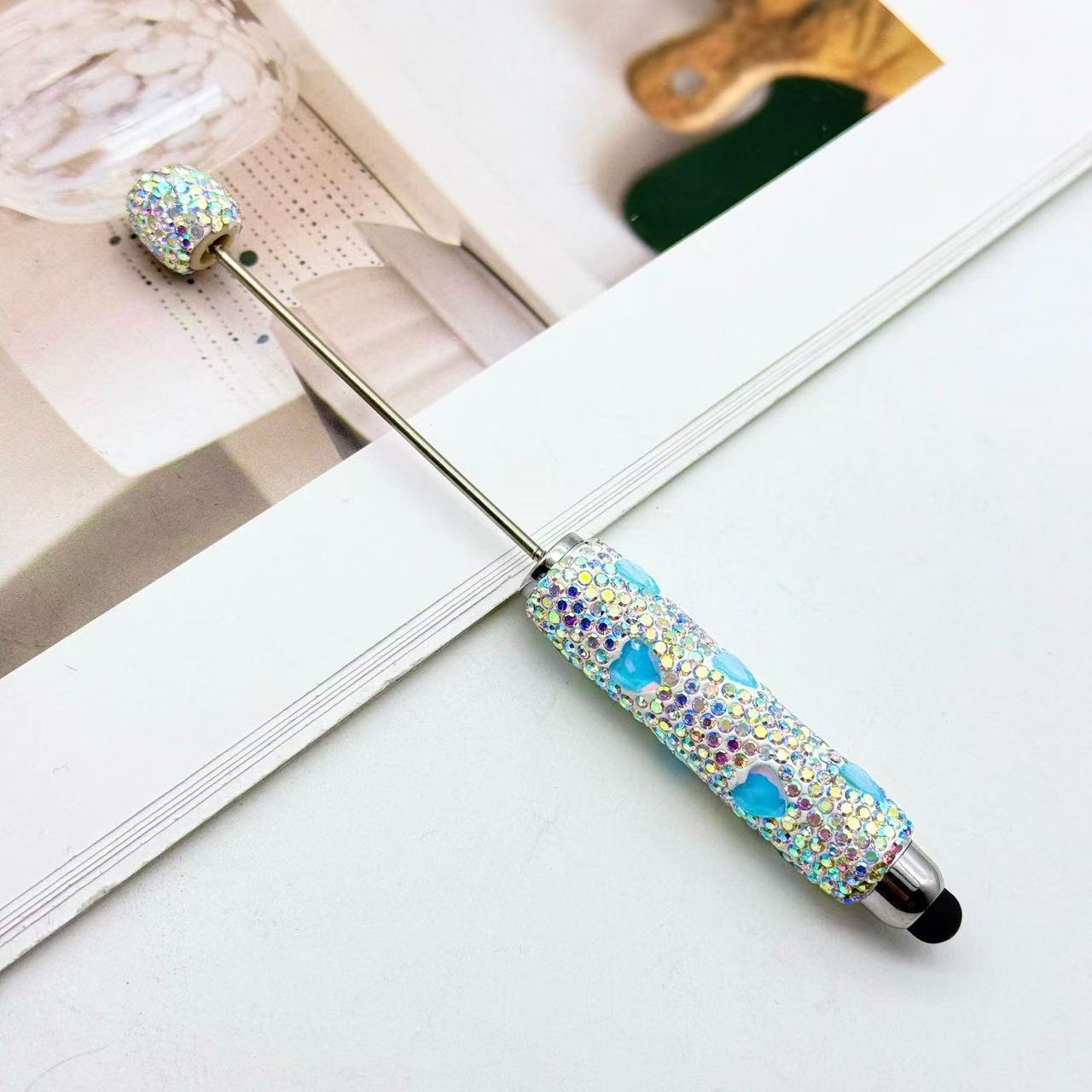 Heart Touch Screen Full Diamond Beaded Pen