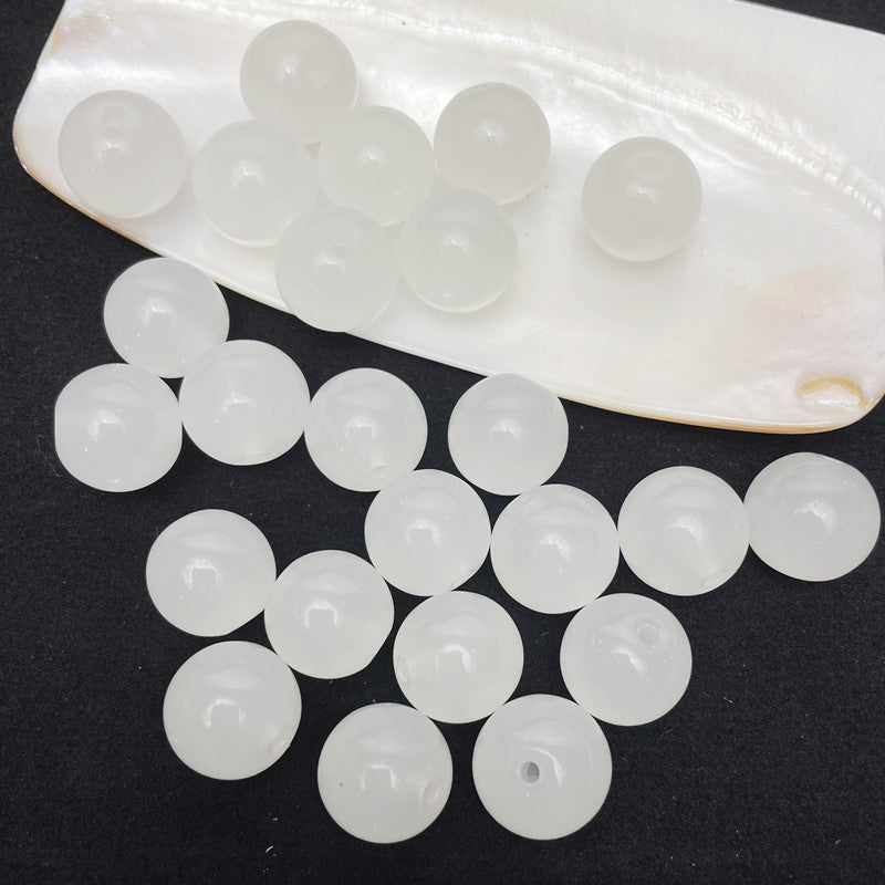 8mm two-color glass beads