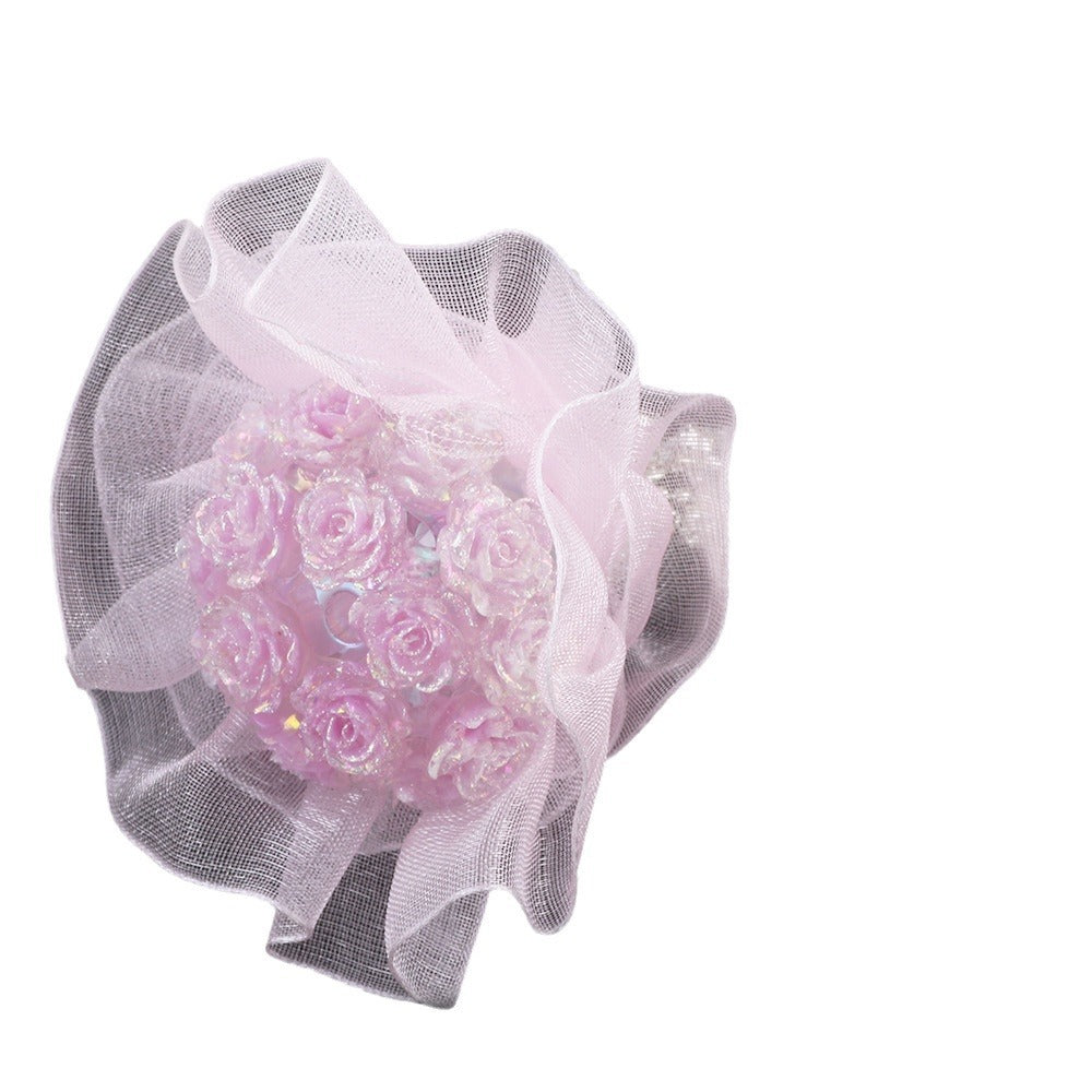 Artificial Flower Bouquet Ball Acrylic Beads