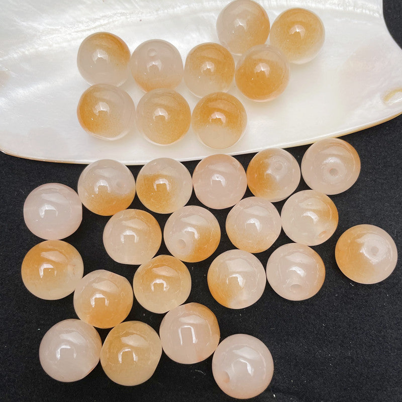 8mm two-color glass beads