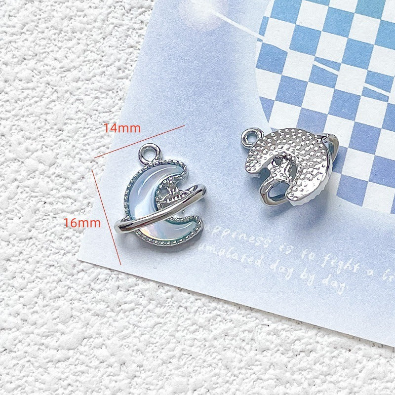 1 pc Alloy Heart Butterfly Cloud Moon Pendant