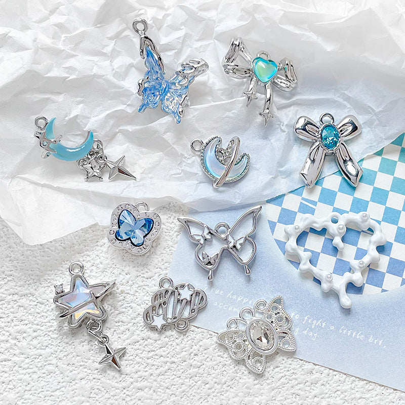 1 pc Alloy Heart Butterfly Cloud Moon Pendant