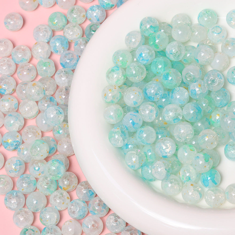 10mm Jade Fragment Glass Beads