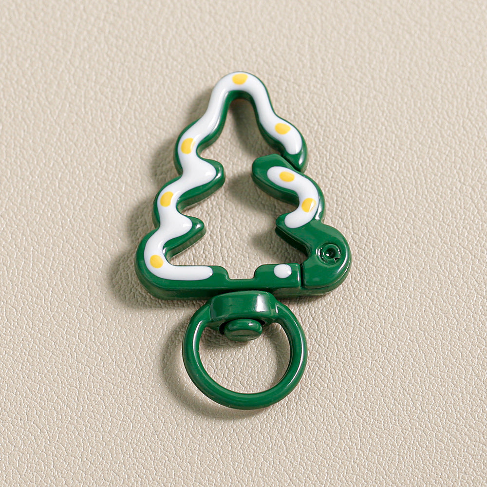 Christmas Tree Buckle Colorful Cartoon Keychain