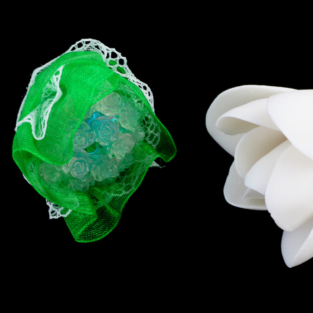 Artificial Flower Bouquet Ball Acrylic Beads