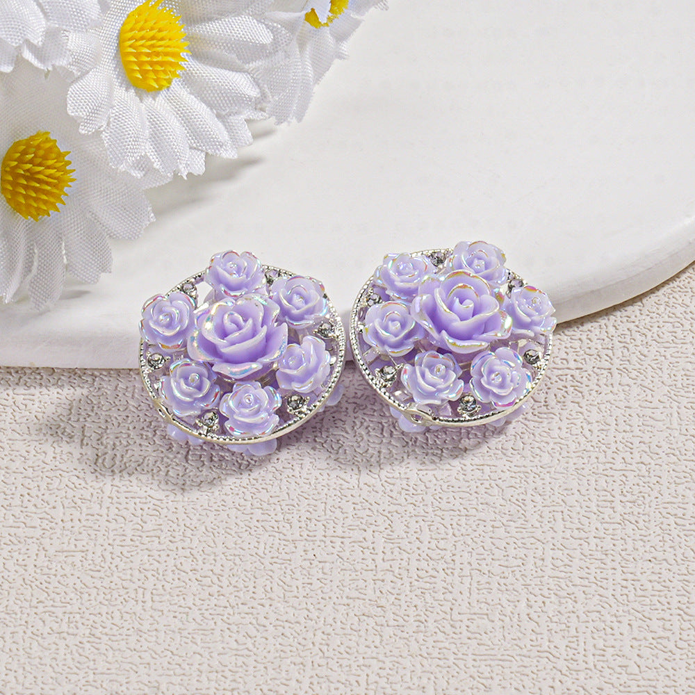 Round Double-Sided Resin Beads Gold and Silver Beads