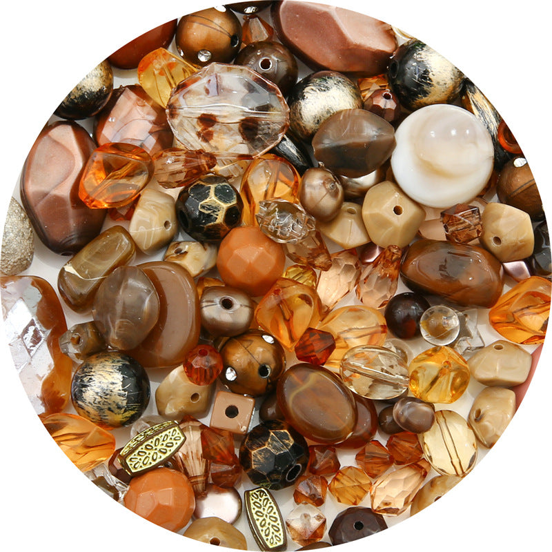 Multi-color Mixed Baroque Style Acrylic Beads