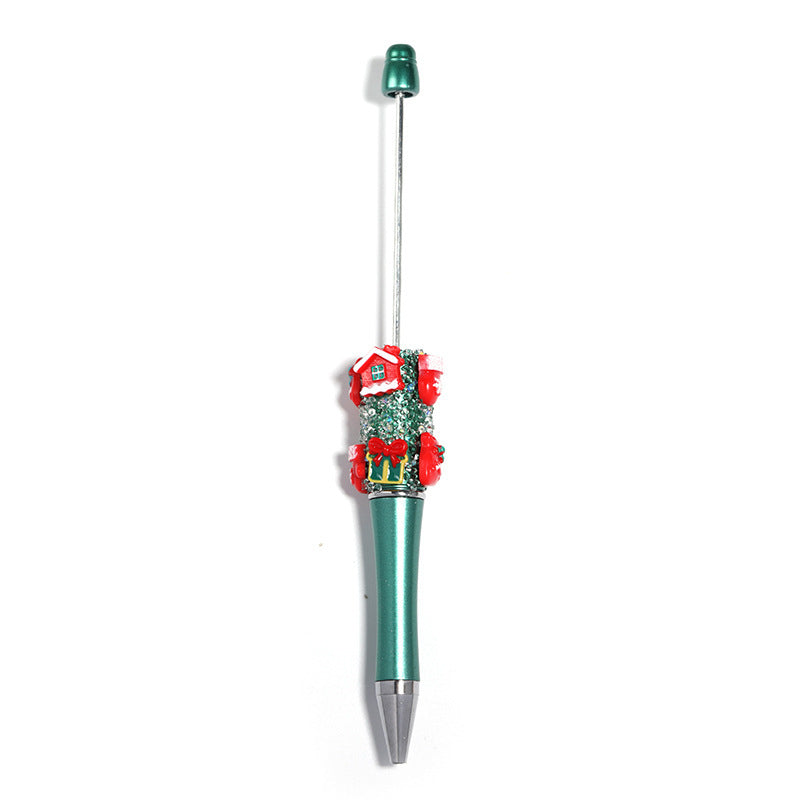 Christmas Flower Pearl Beaded Pen