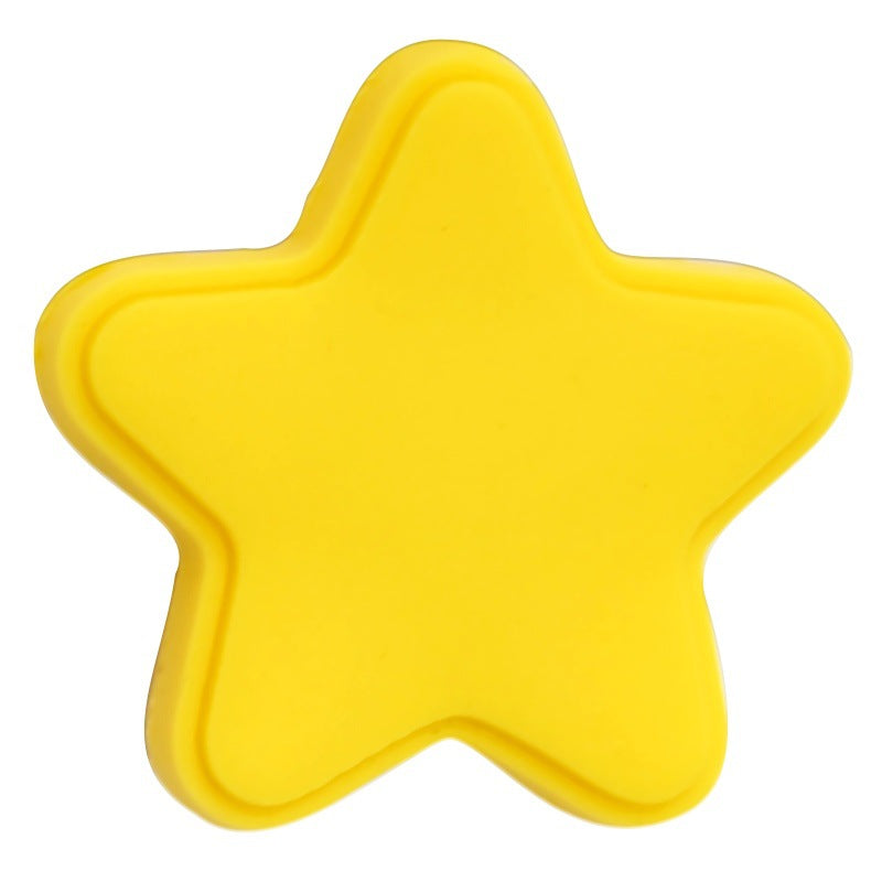 Cartoon Stars and Clouds Silicone Focus Beads