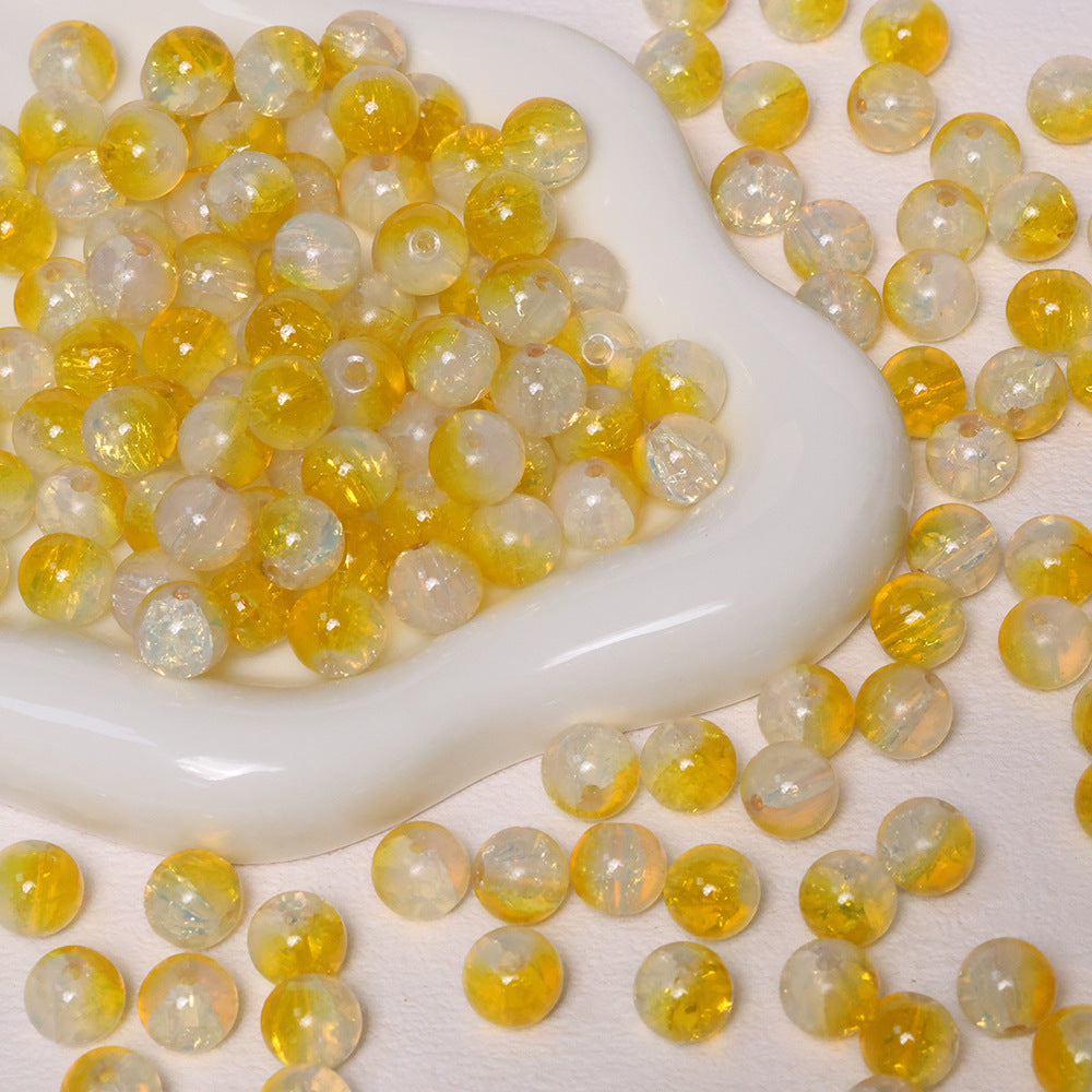 10mm Crackle Beads Jade Glass Beads