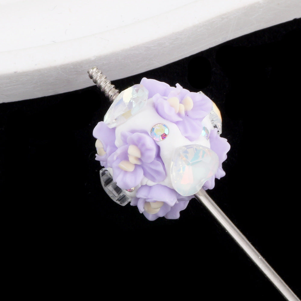 Zircon Flower Cluster Ball Flower Ball Diamond Ball