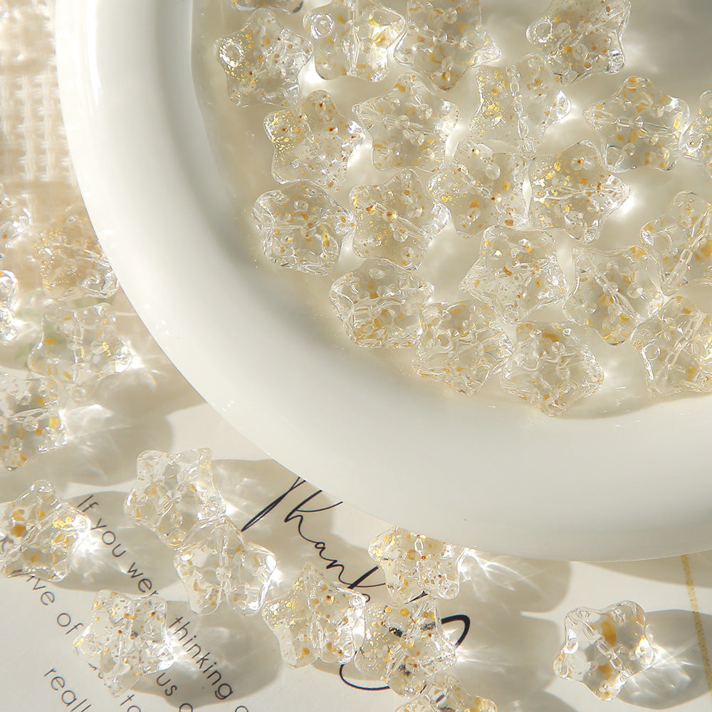 Five-pointed Star Glass beadable Beads Gradient Star