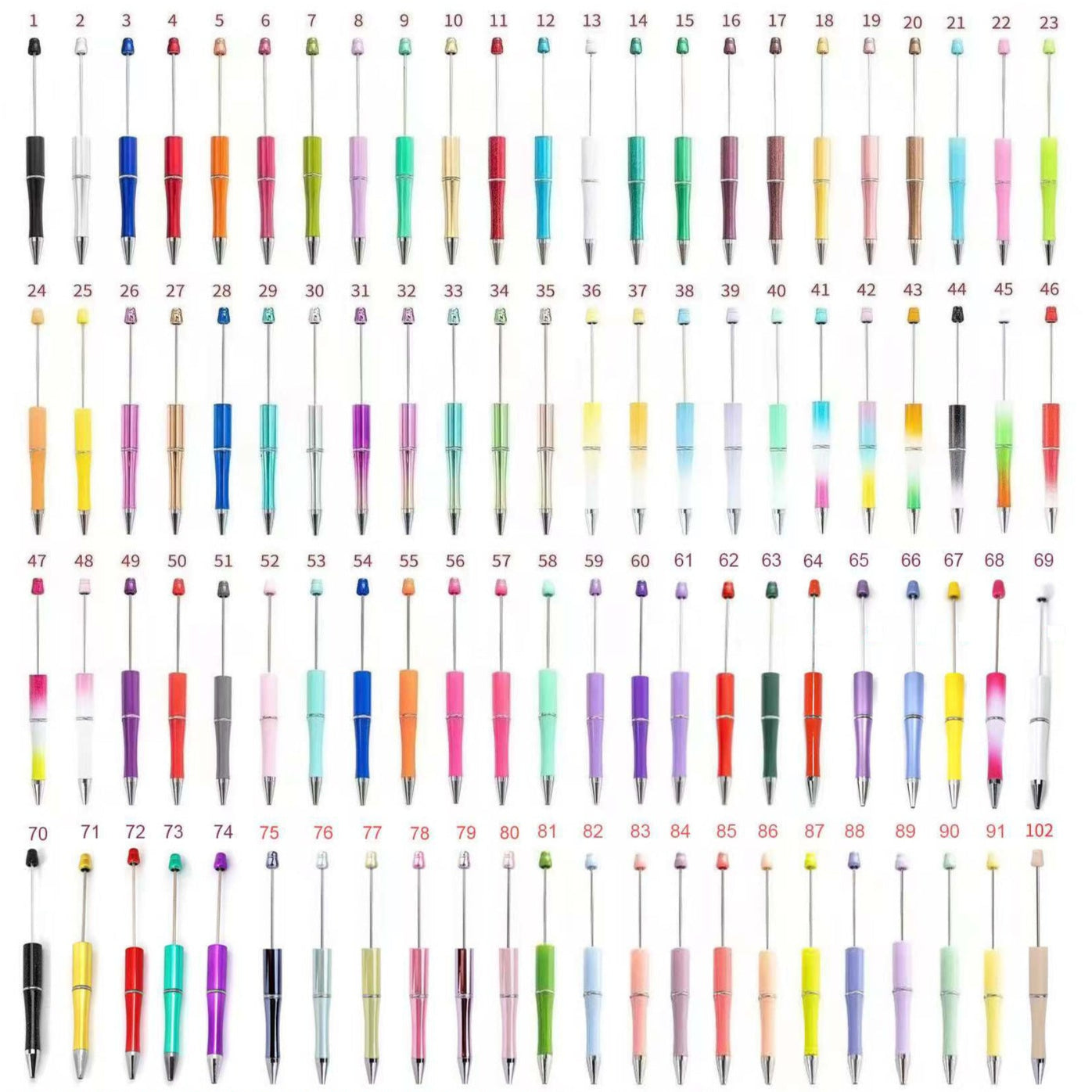 Plain Color Beadable Pens Series two
