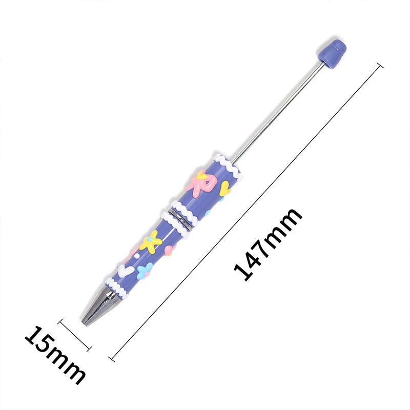5 Pcs Hand-painted Bowknot Beaded Pen