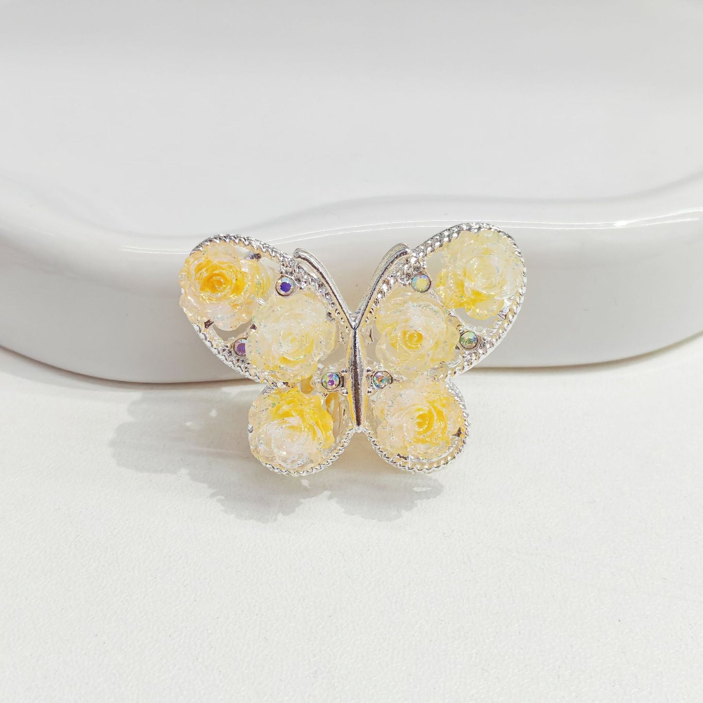 Vintage Rose Butterfly Alloy Accessories