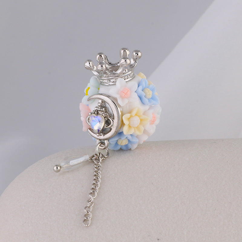 Flower Beads Luminous Gemstone Tassel Flower Soft Clay Beads