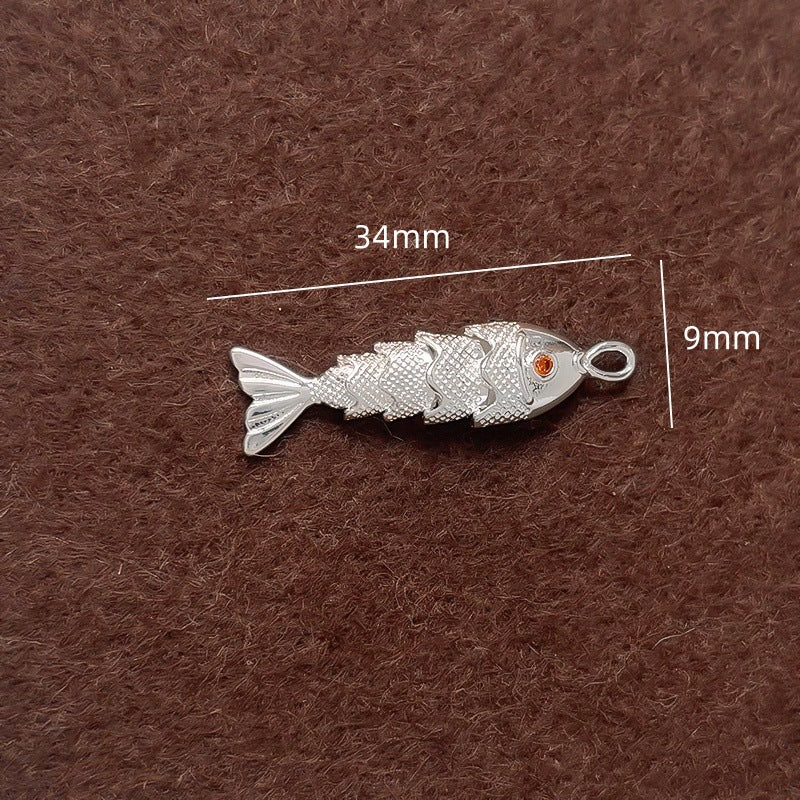 1 pc Metal Fish Pendant DIY Handmade Jewelry