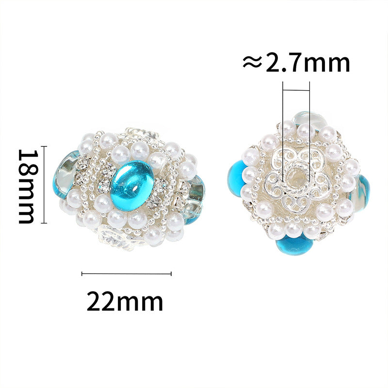 Rose Flower Drill Ball Beaded