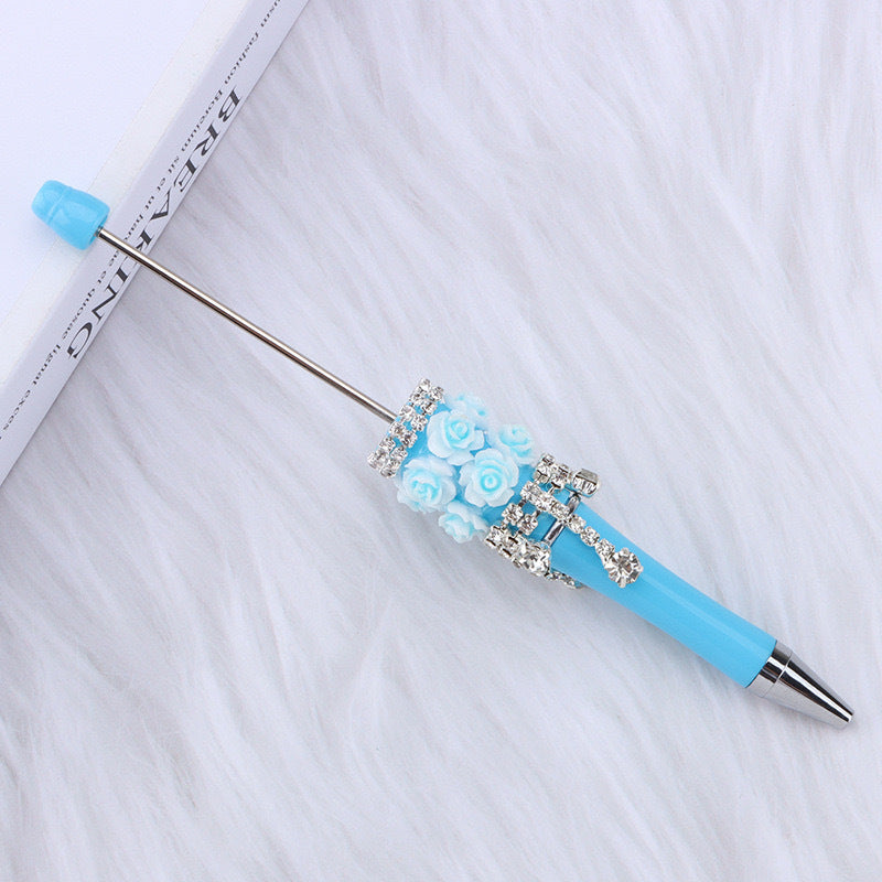 Flower beadable pen