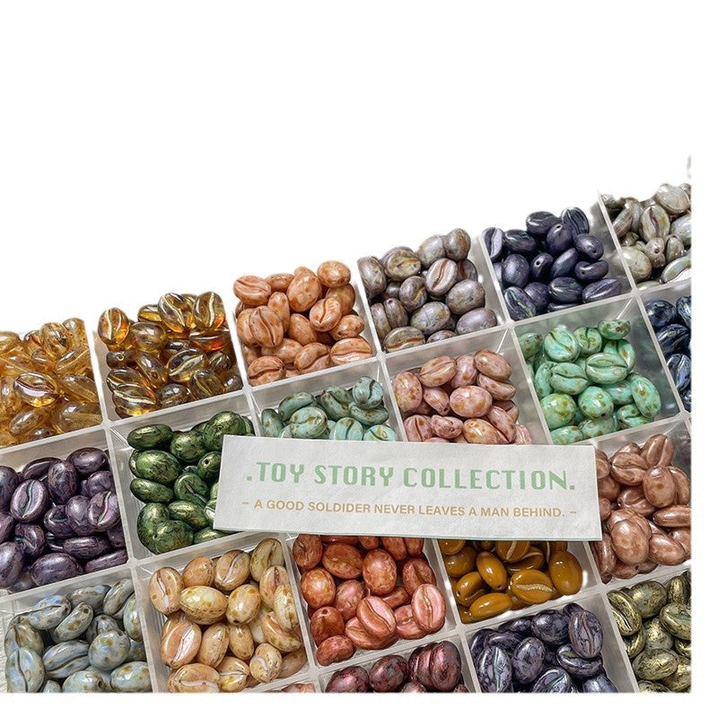 Coffee Bean Czech Glass Beads