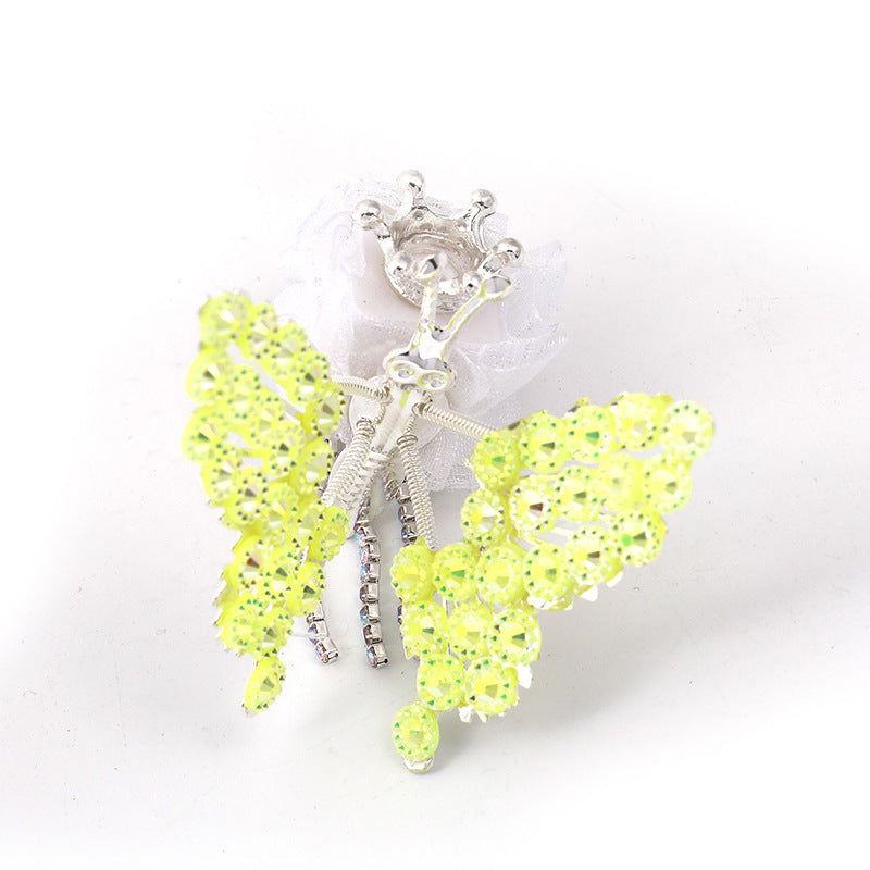 Rhinestone Wings Butterfly Square Beads