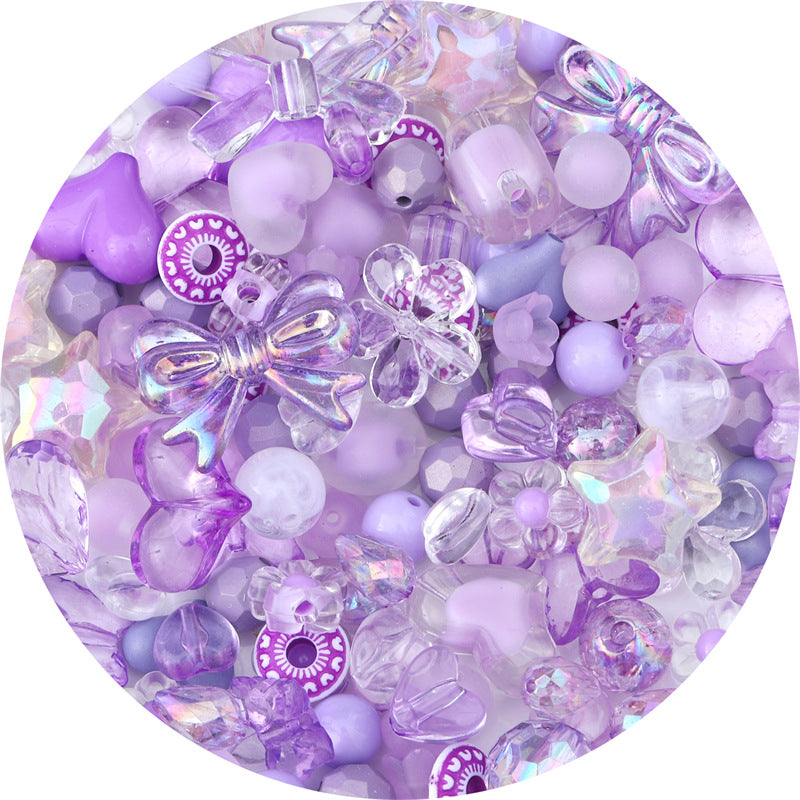 Multi-color Mixed Baroque Style Acrylic Beads