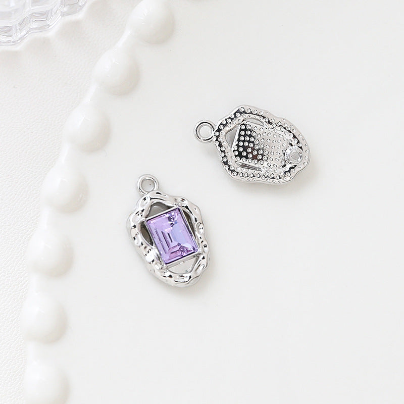 1 pc Sweet Cool Style Bowknot Gold Zircon Pendant