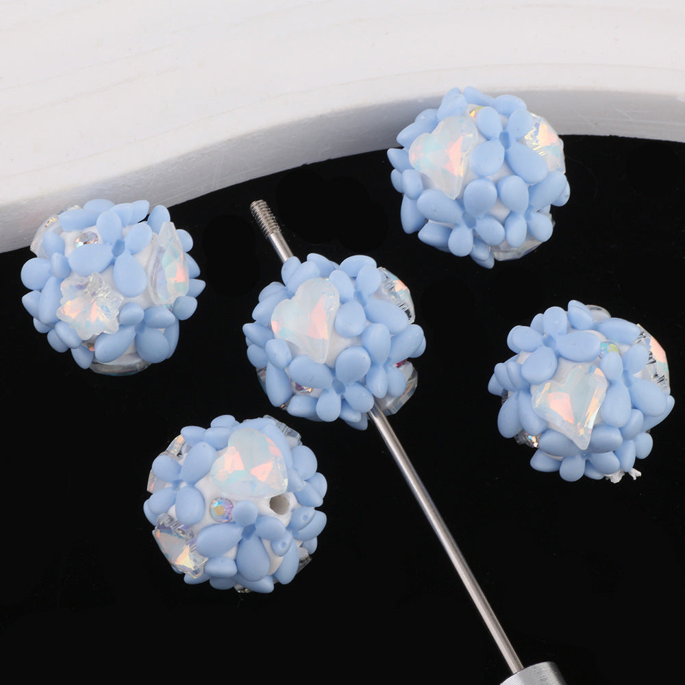 Zircon Butterfly Flower Cluster Ball Diamond Ball