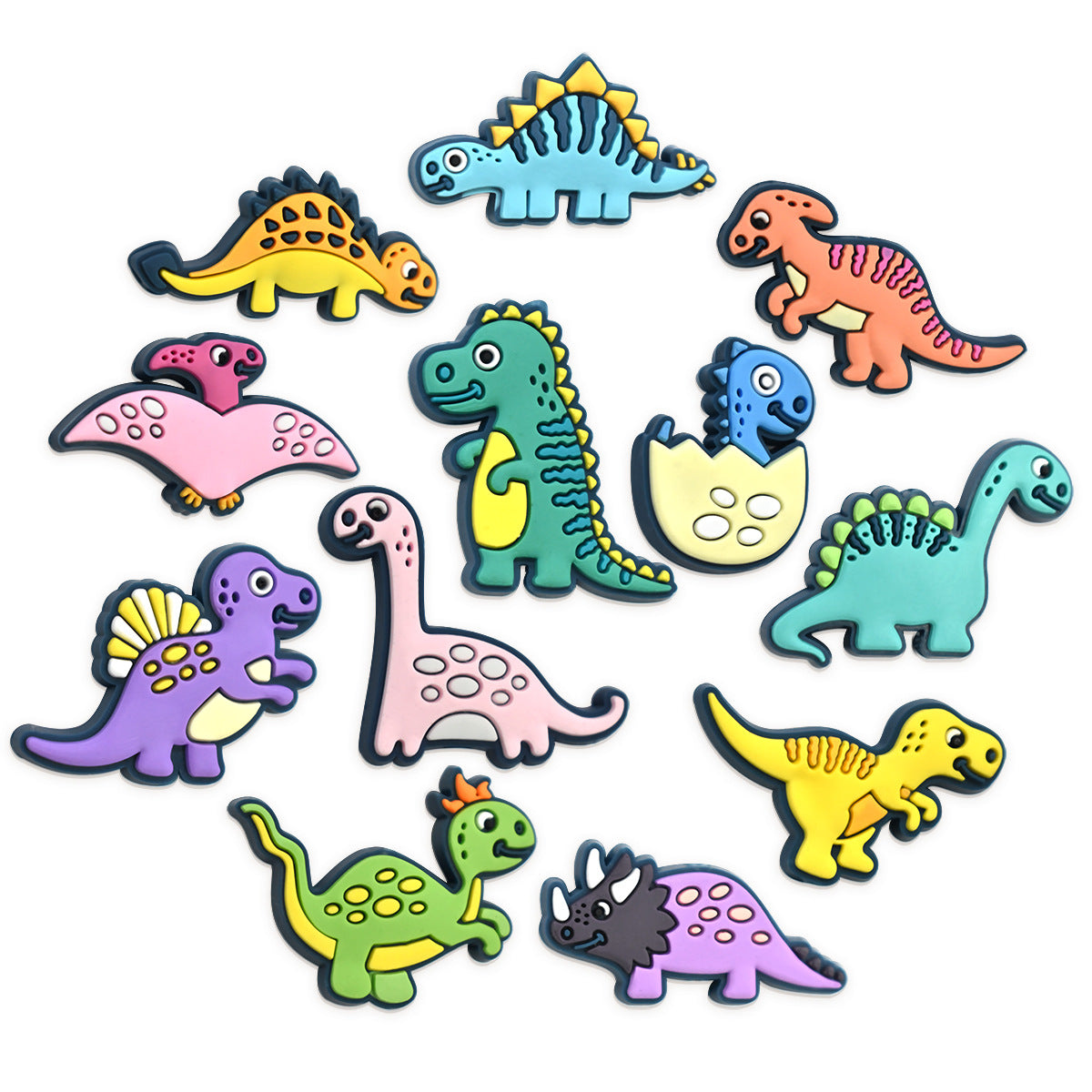 Cute Dinosaur Series Accessories In Stock Silicone Focus Beads Silicone Focus Beads
