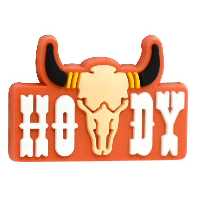 High-Value Cartoon Cowboy Series Silicone Focus Beads Silicone Focus Beads