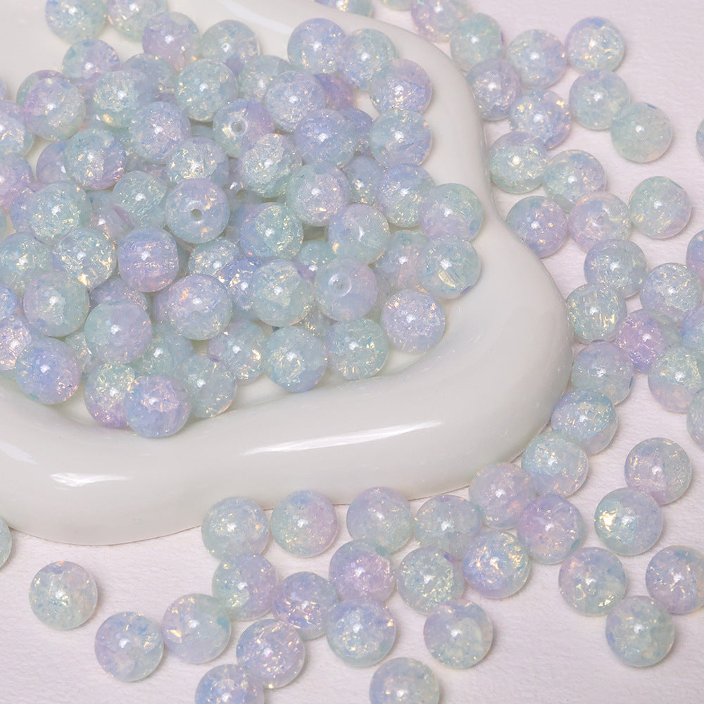 10mm Crackle Beads Jade Glass Beads
