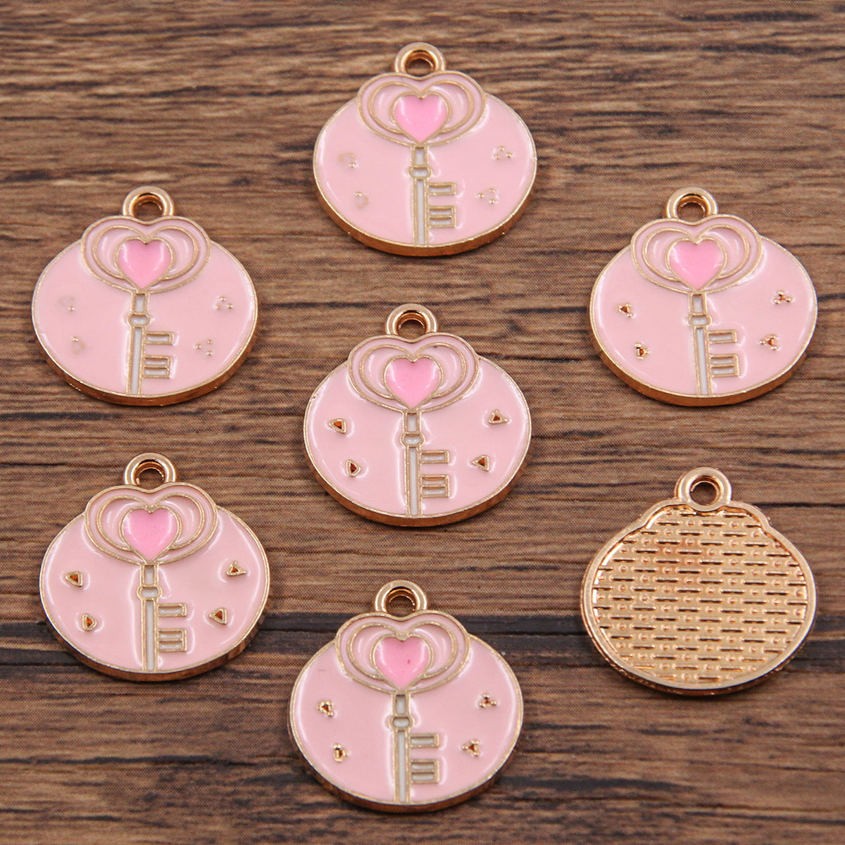 16 Multi-Color Valentine's Day Oil Drop Heart Rose Flower Letter Lip Envelope Charms