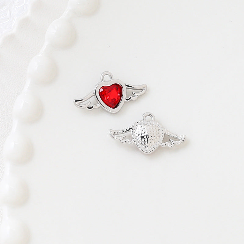 1 pc Sweet Cool Style Bowknot Gold Zircon Pendant